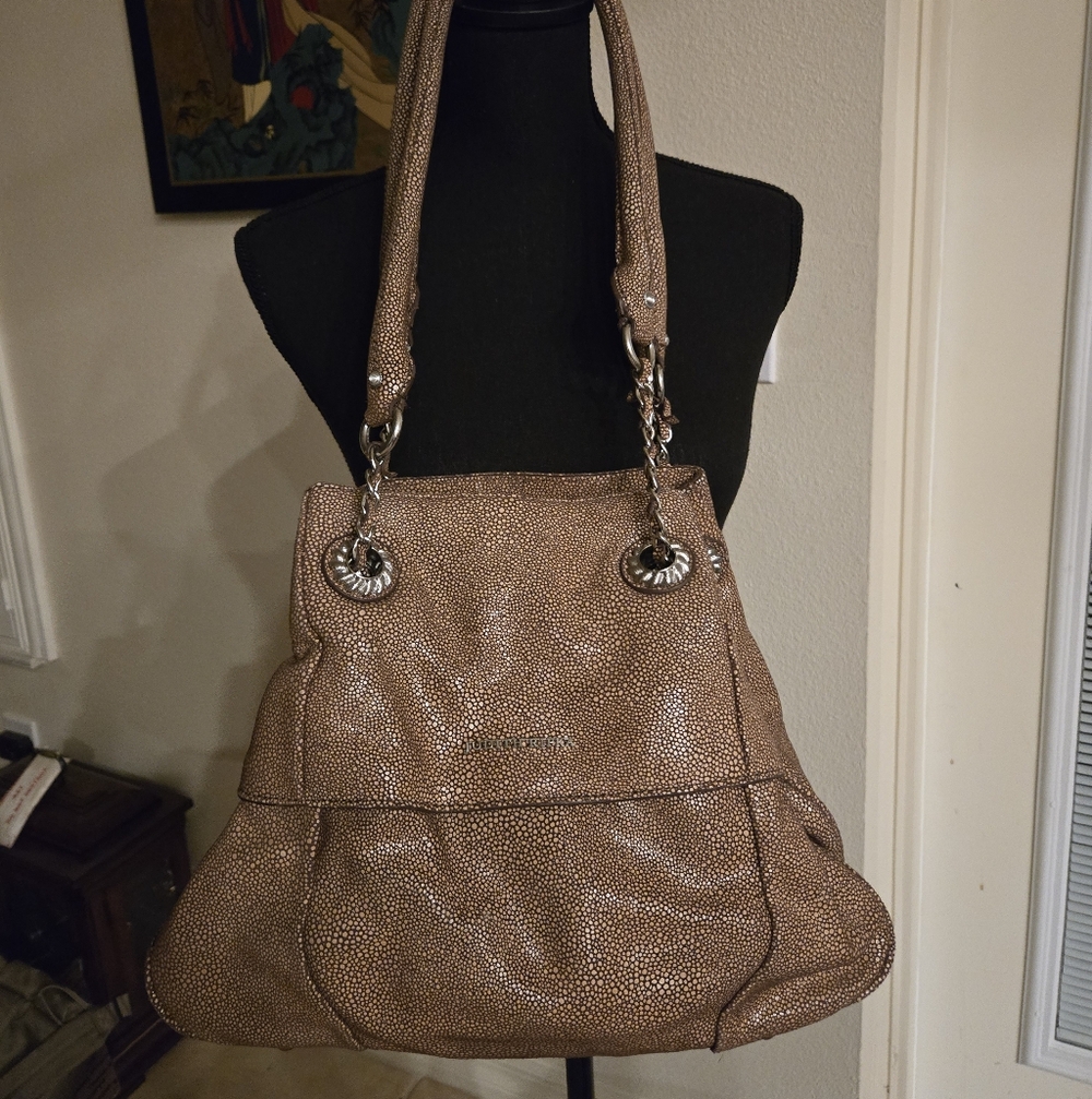 Judith Rifka Leather Satchel Shoulder Bag Handbag